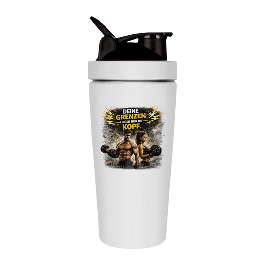 Fitness Shaker Grenze im Kopf Fitness