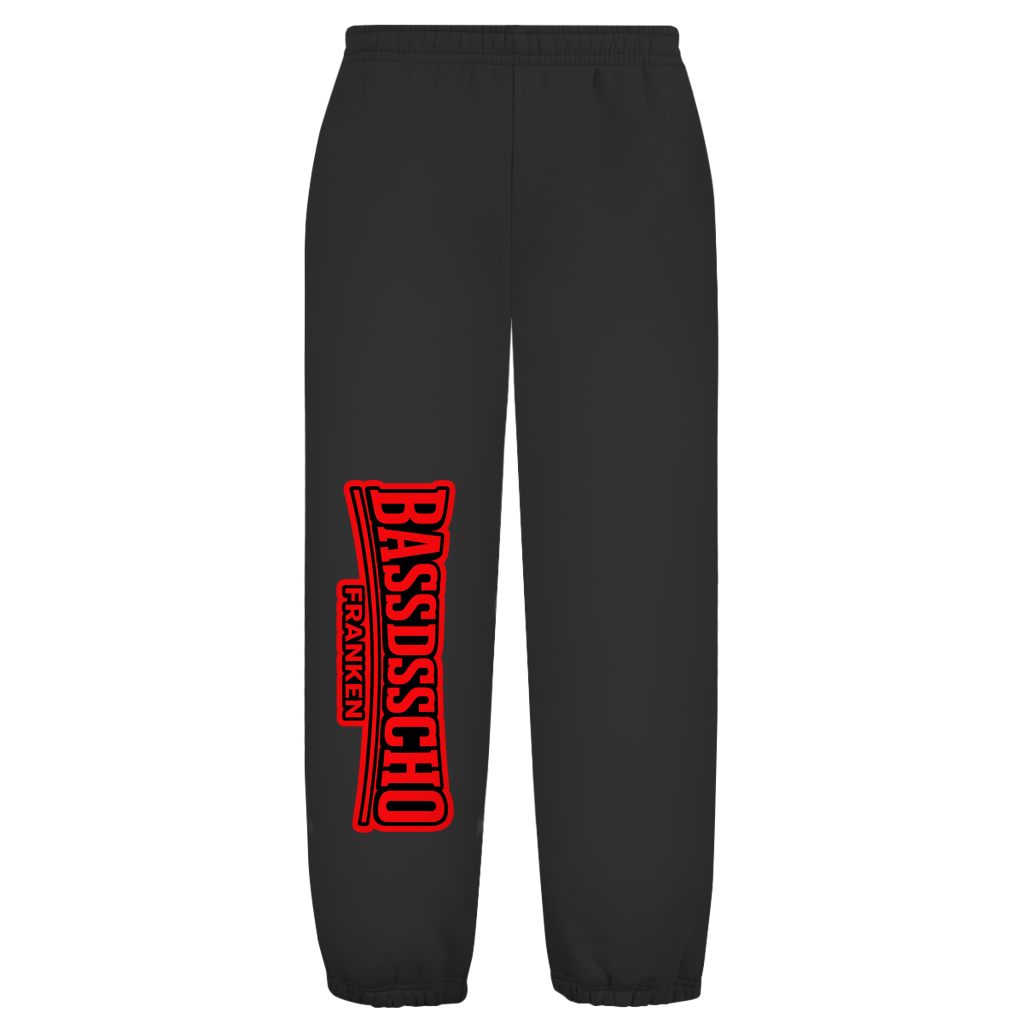 Oversize Fluffy Sweatpants hose gedreht 1 rot