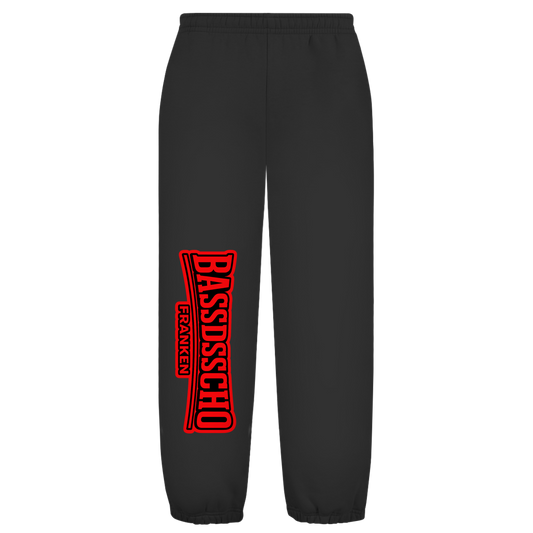 Oversize Fluffy Sweatpants hose gedreht 1 rot