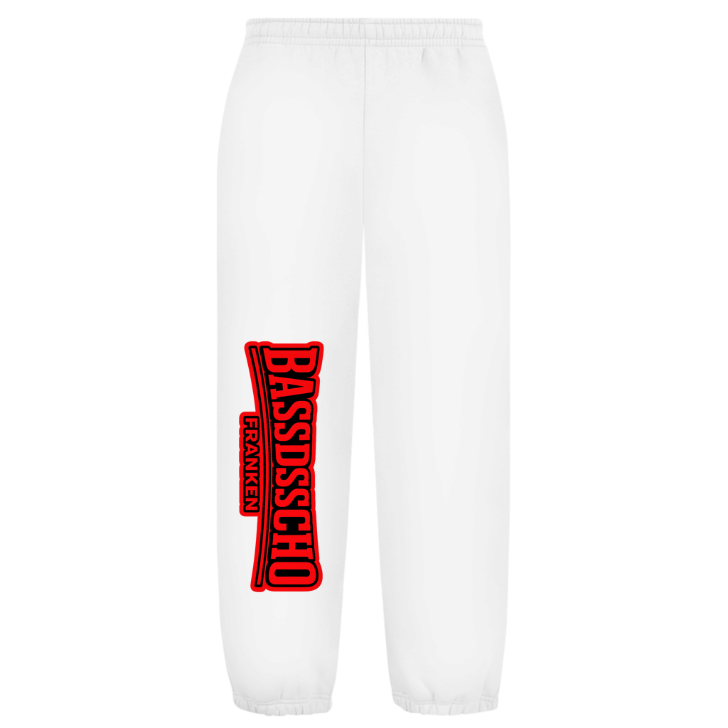 Oversize Fluffy Sweatpants hose gedreht 1 rot