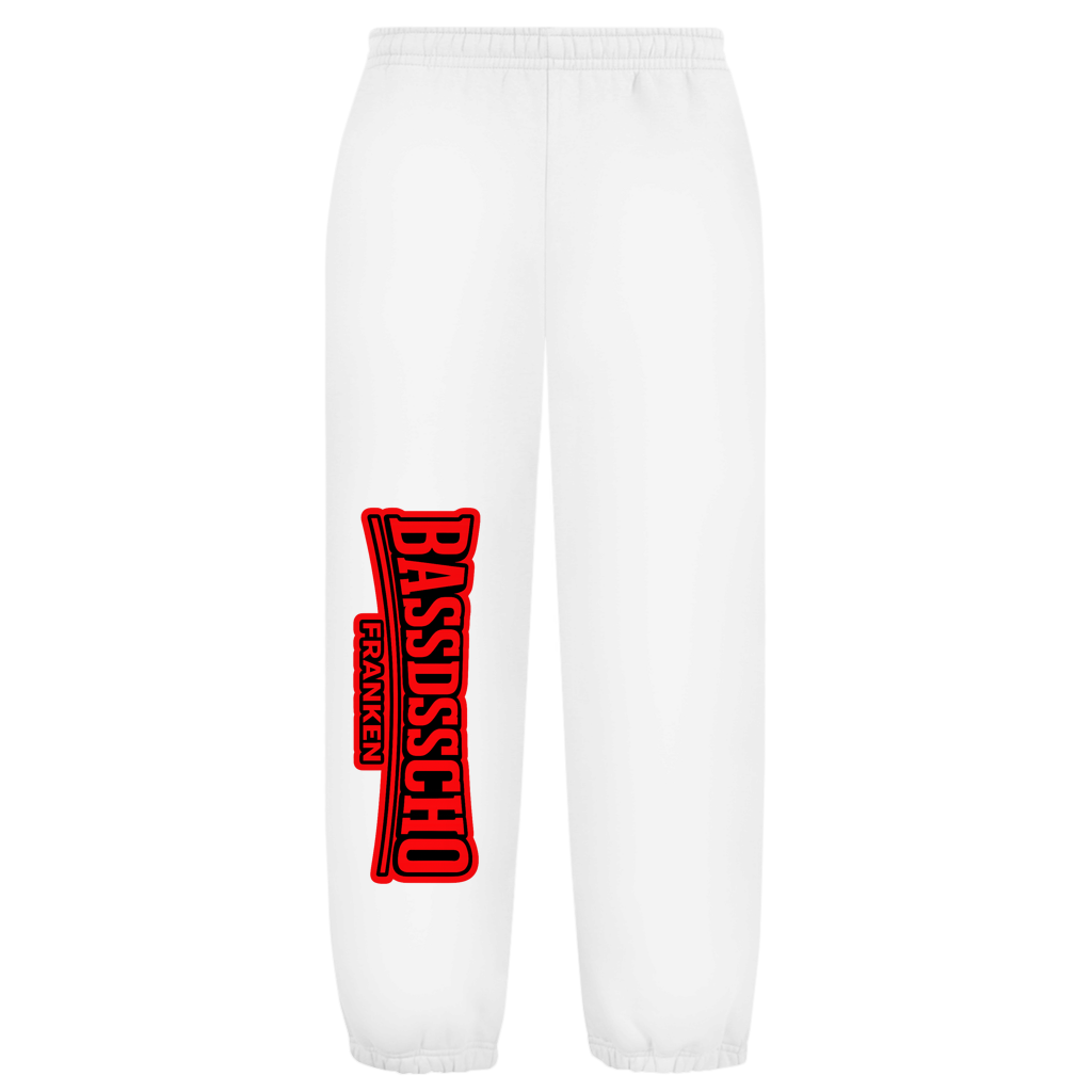 Oversize Fluffy Sweatpants hose gedreht 1 rot