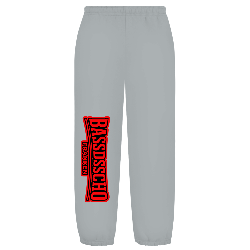 Oversize Fluffy Sweatpants hose gedreht 1 rot