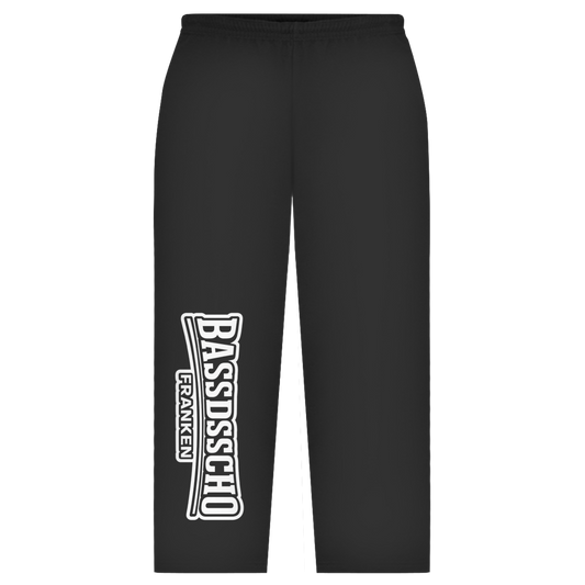 Oversize Sweatpants Hose gedreht 2 weiß und umrandet
