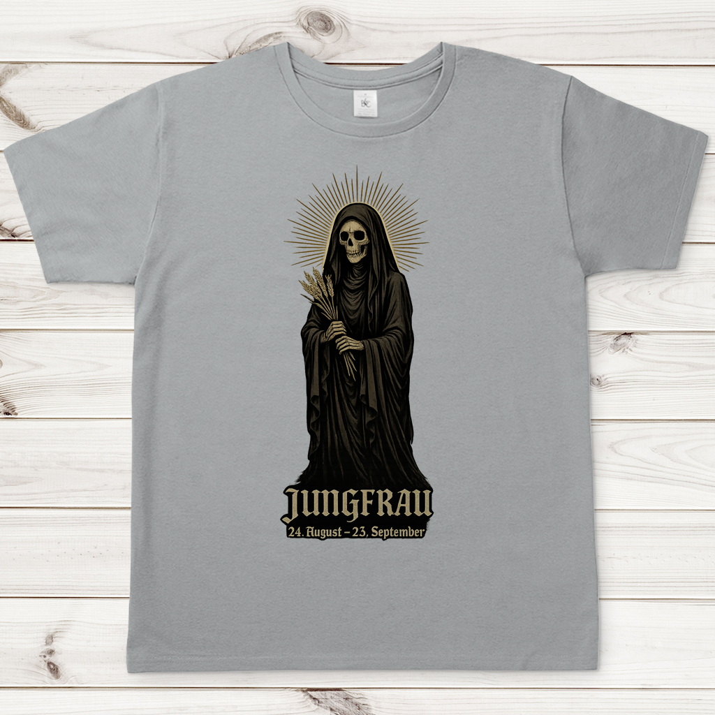 Herren T-Shirt Der Tod als Jungfrau