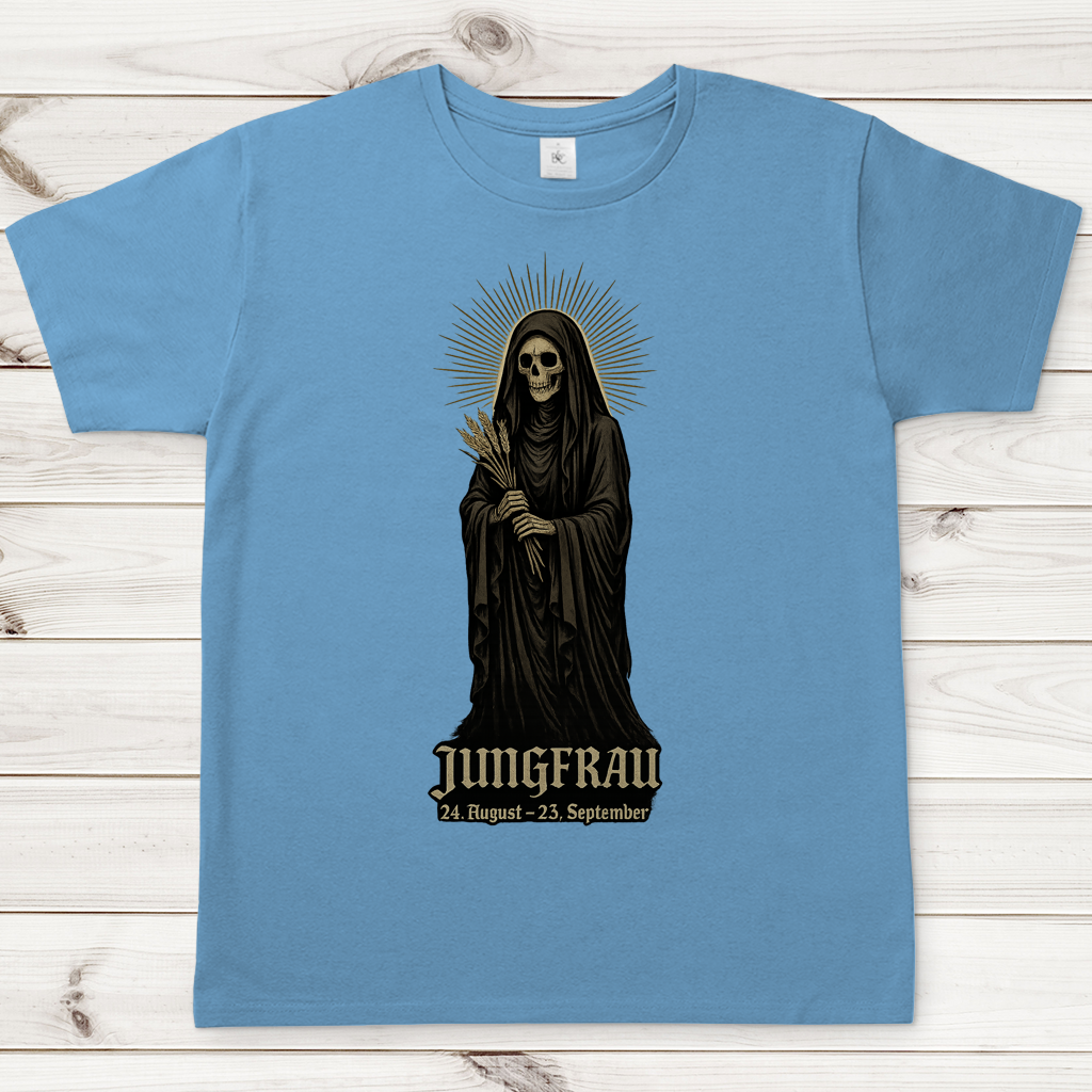 Herren T-Shirt Der Tod als Jungfrau