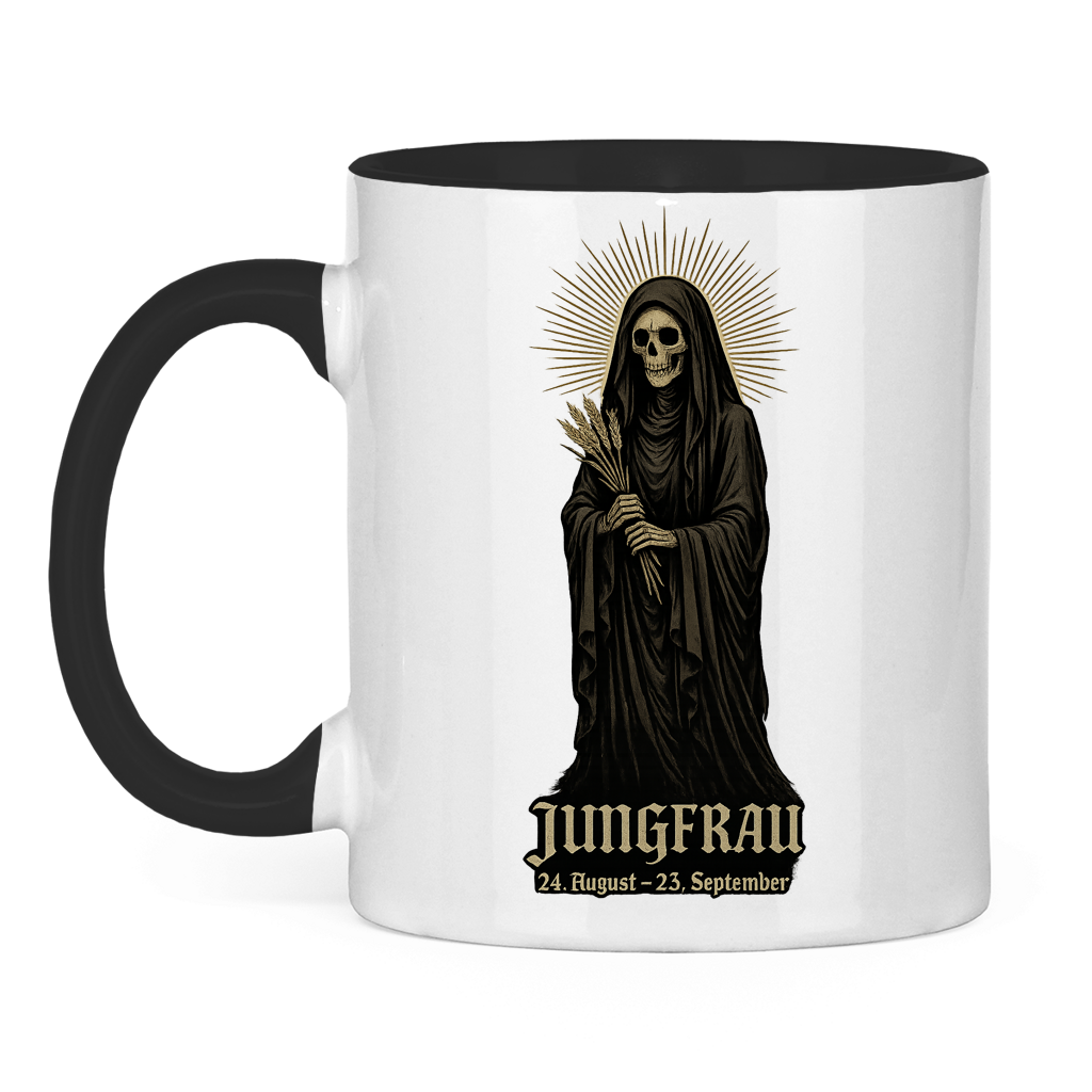 Tasse zweifarbig Der Tod als Jungfrau