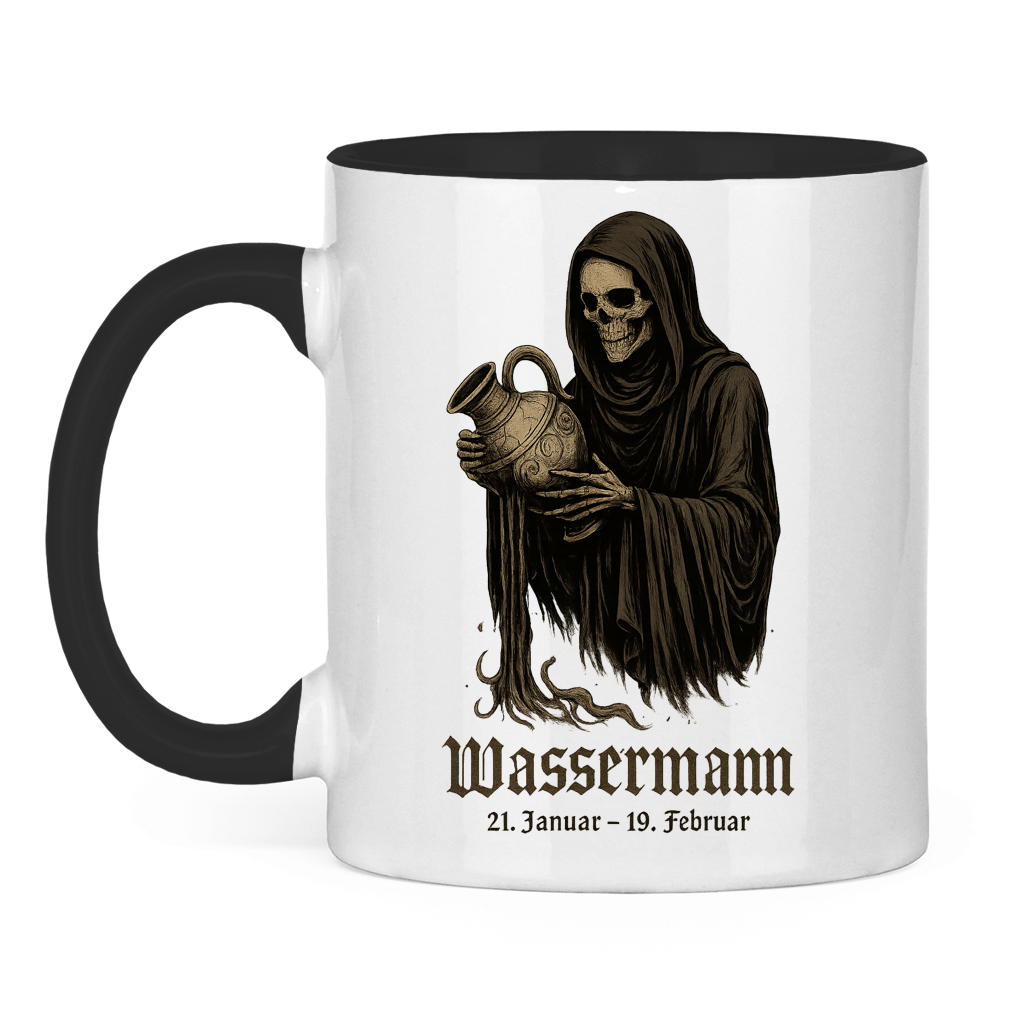 Tasse zweifarbig Wassermann des dunklen Wassers
