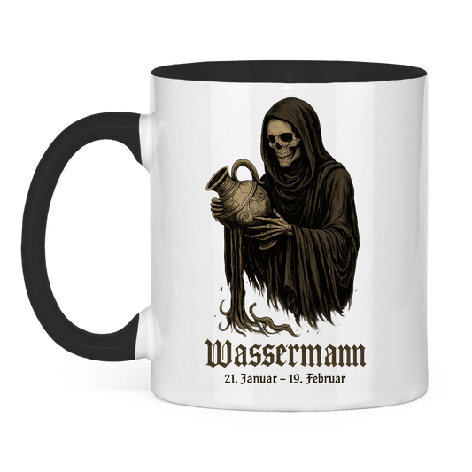 Tasse zweifarbig Wassermann des dunklen Wassers
