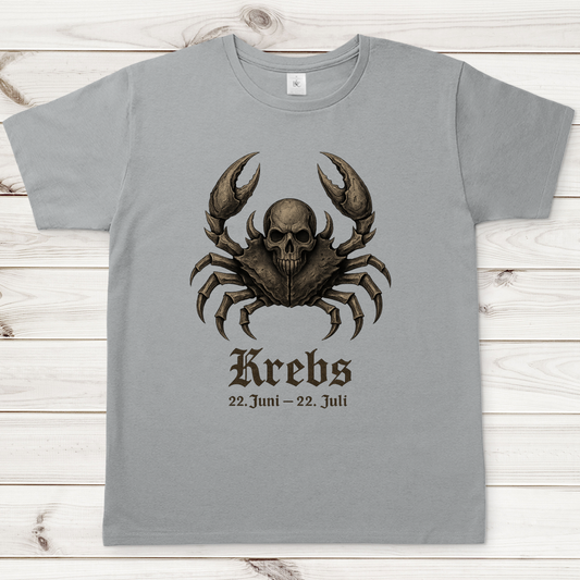 Herren T-Shirt Krebs das macabre Tierkreiszeichen