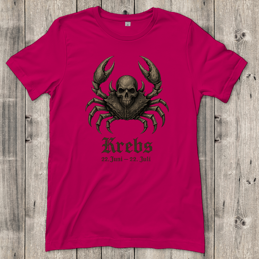 Damen T-Shirt Krebs das macabre Tierkreiszeichen