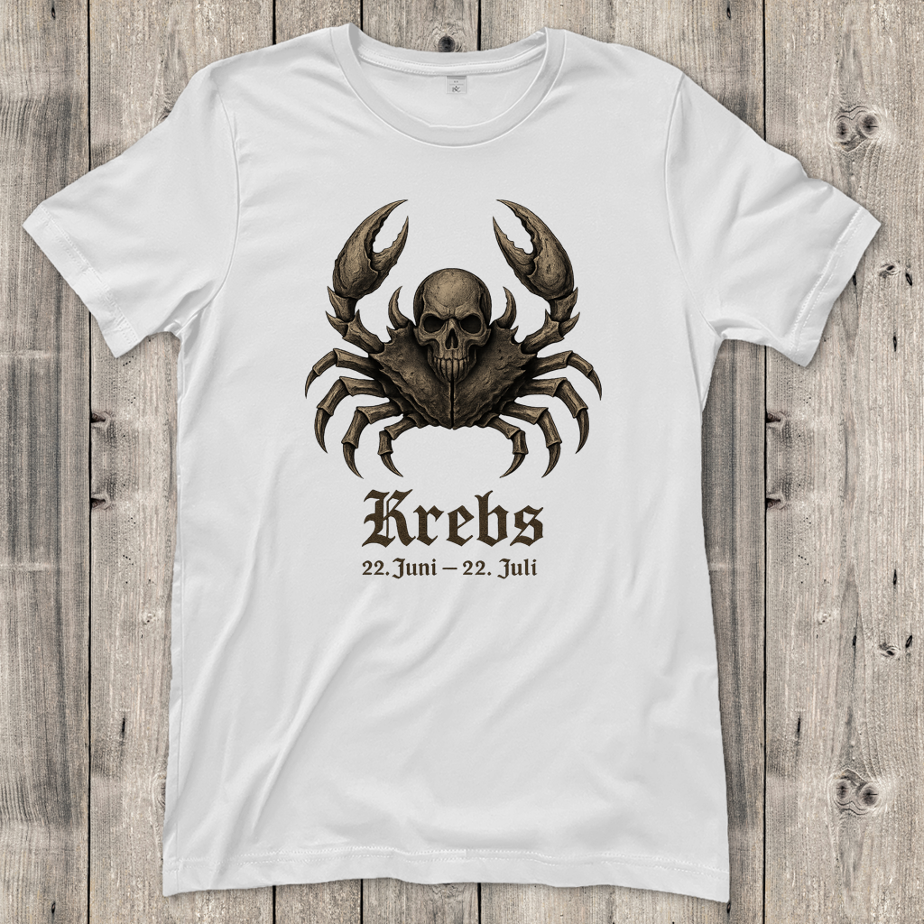 Damen T-Shirt Krebs das macabre Tierkreiszeichen