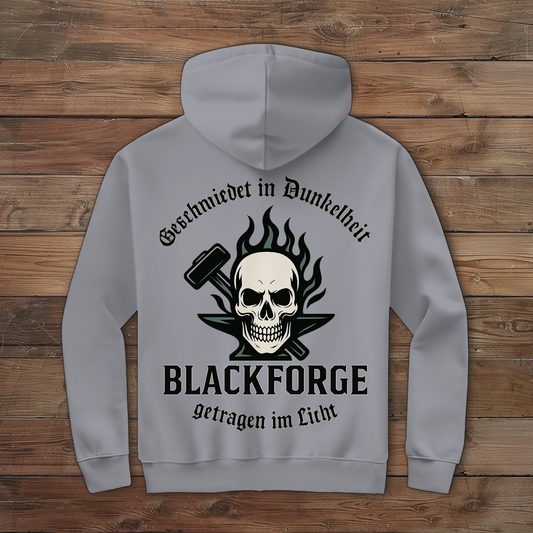 Herren Zipper Hoodie Logo Slogan Kreis Alt transparent