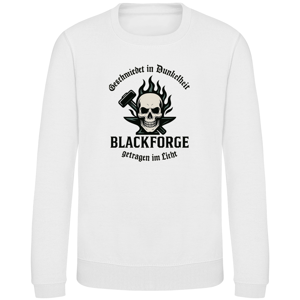 Kinder Sweatshirt Logo Slogan Kreis Alt transparent