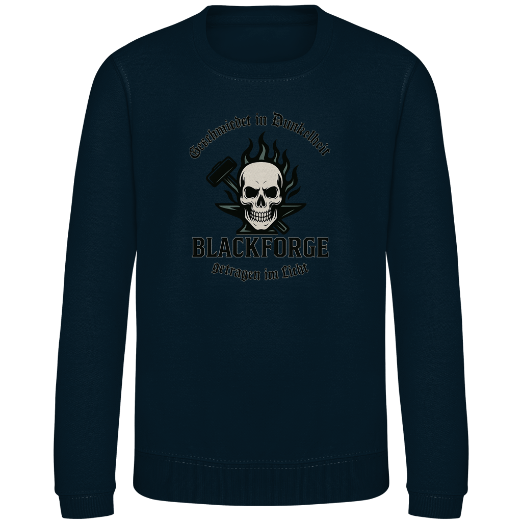 Kinder Sweatshirt Logo Slogan Kreis Alt transparent