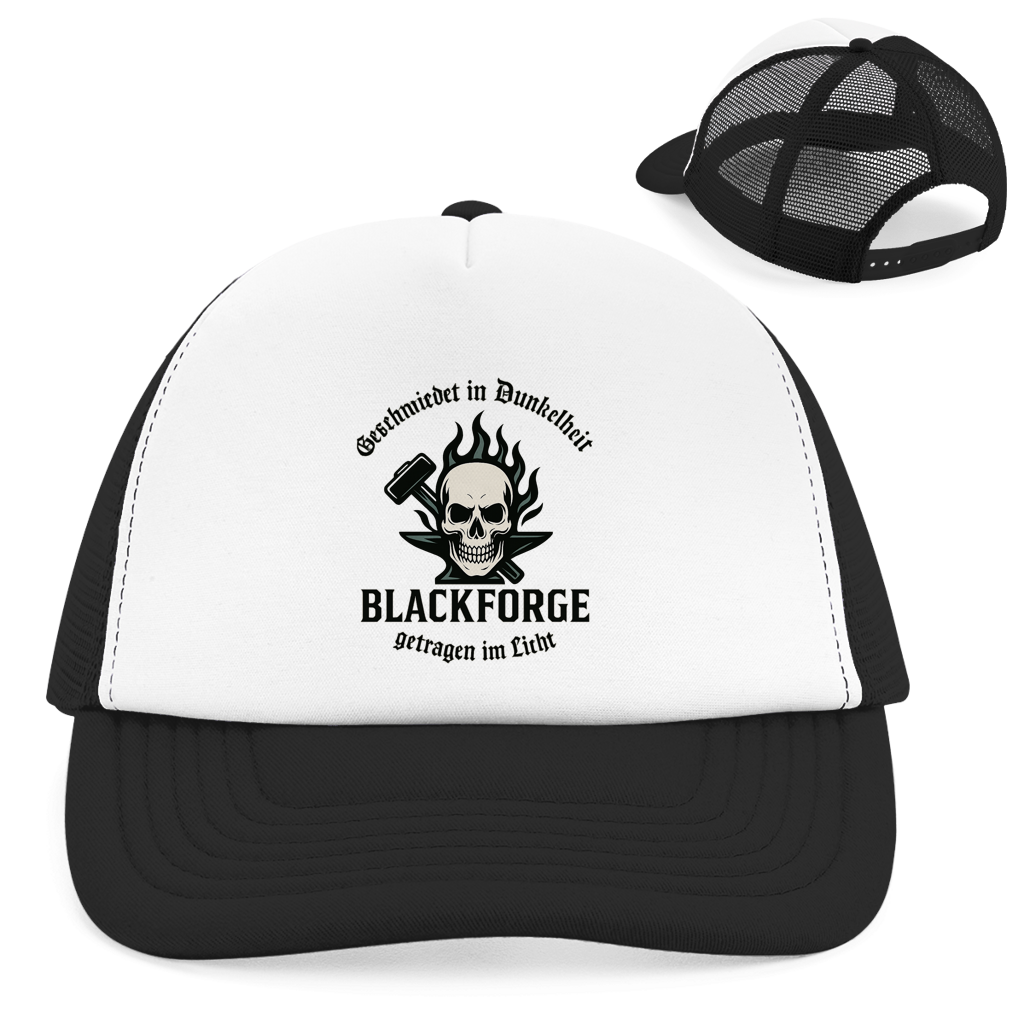 Retro Trucker Cap Logo Slogan Kreis Alt transparent