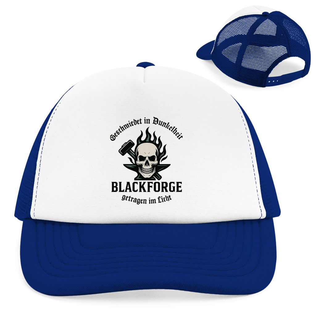 Retro Trucker Cap Logo Slogan Kreis Alt transparent