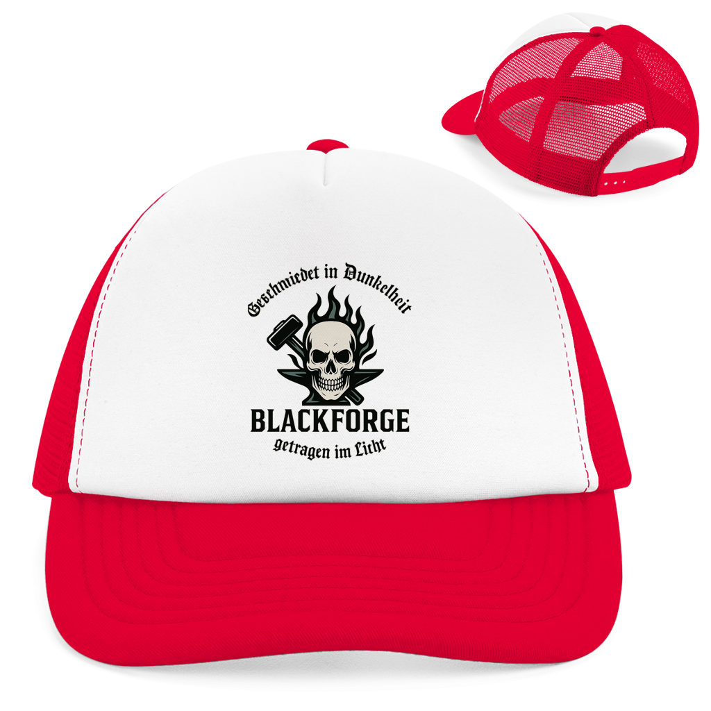 Retro Trucker Cap Logo Slogan Kreis Alt transparent