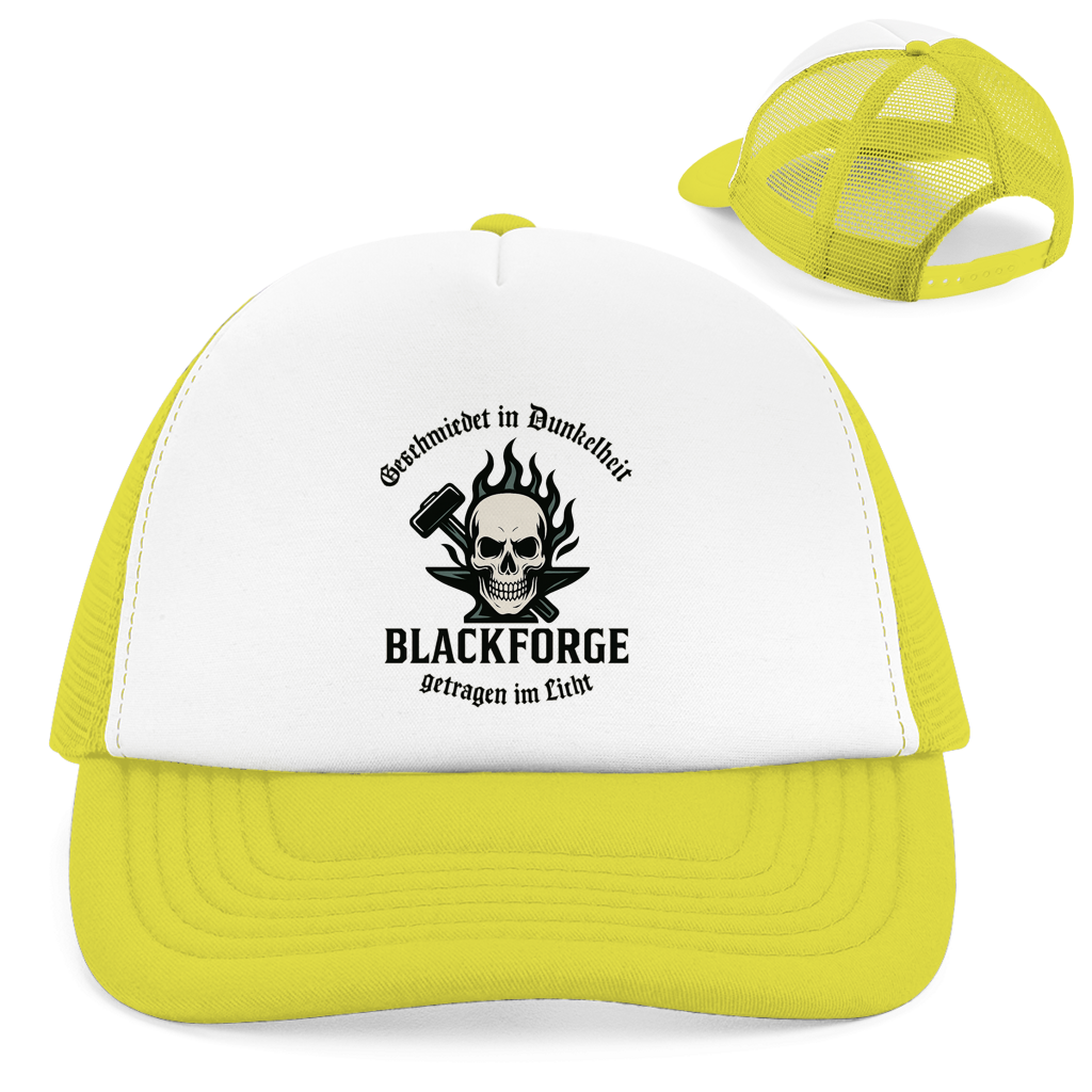 Retro Trucker Cap Logo Slogan Kreis Alt transparent