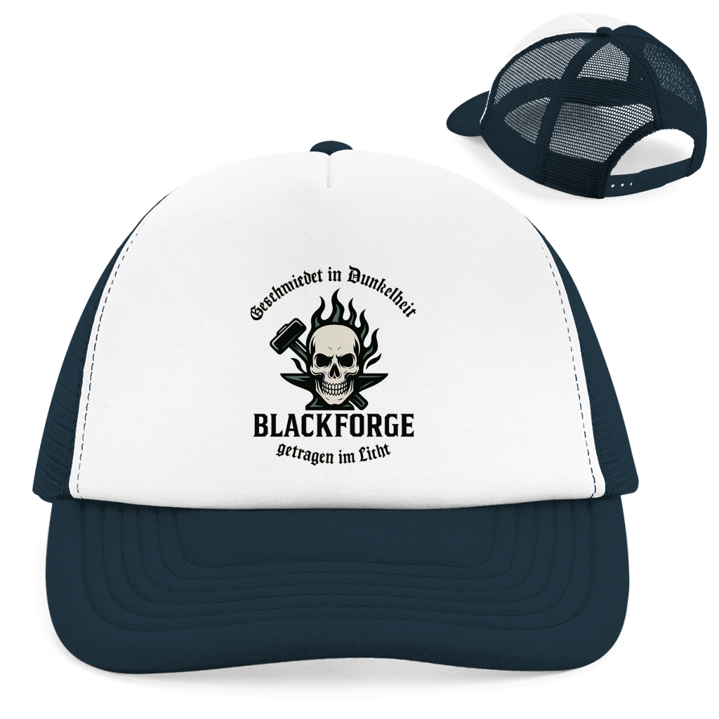 Retro Trucker Cap Logo Slogan Kreis Alt transparent