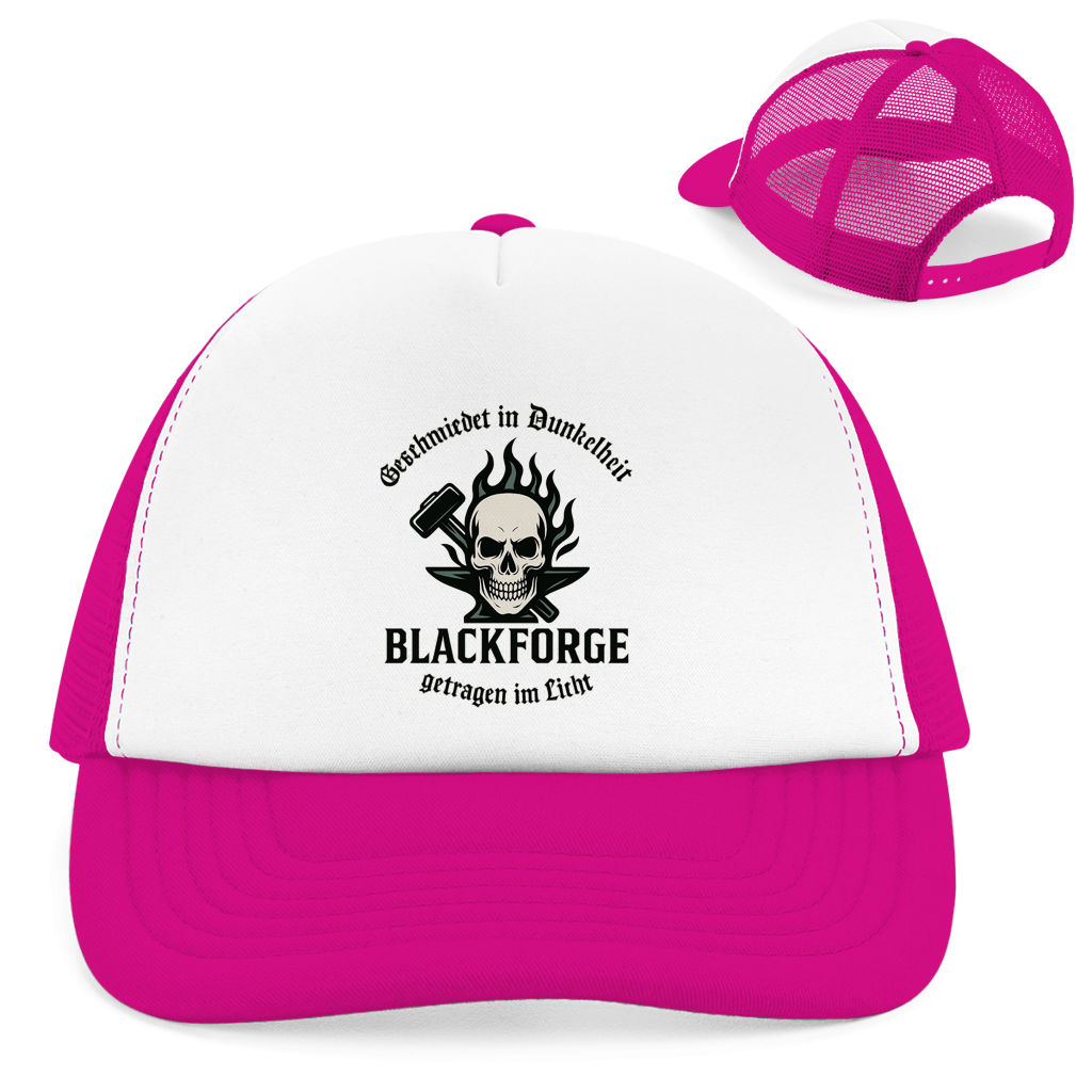 Retro Trucker Cap Logo Slogan Kreis Alt transparent