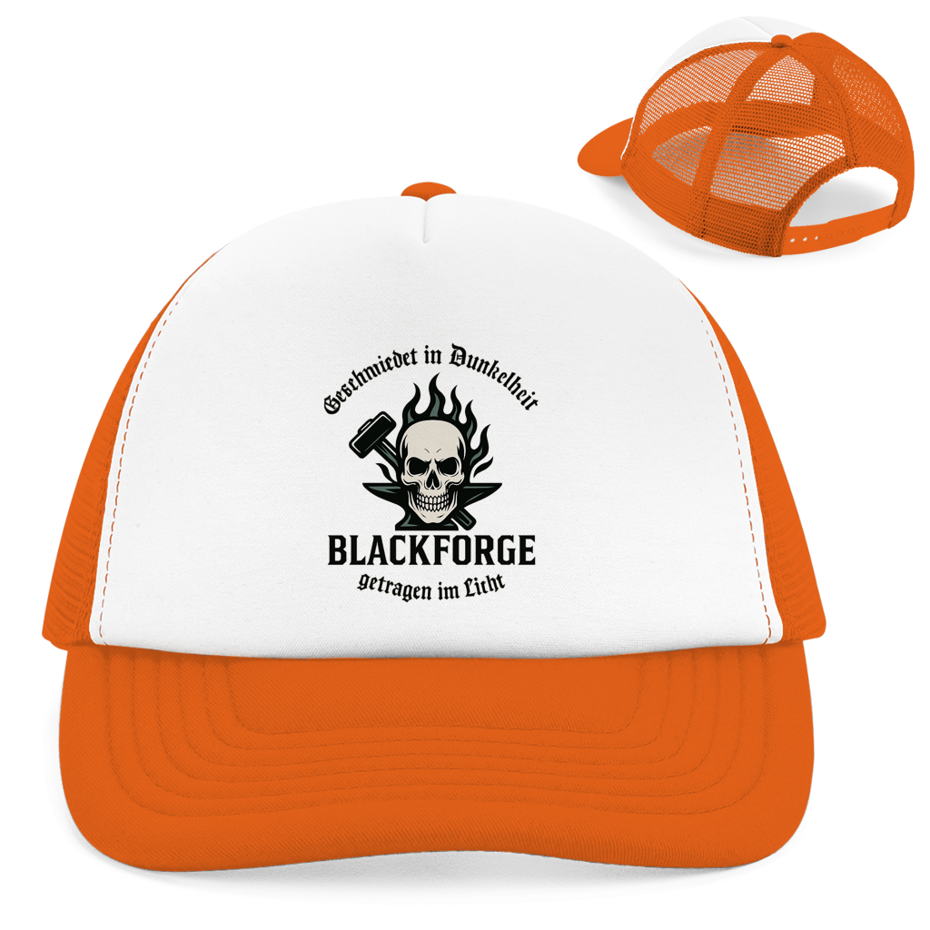 Retro Trucker Cap Logo Slogan Kreis Alt transparent