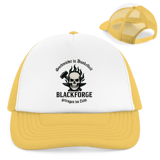 Retro Trucker Cap Logo Slogan Kreis Alt transparent