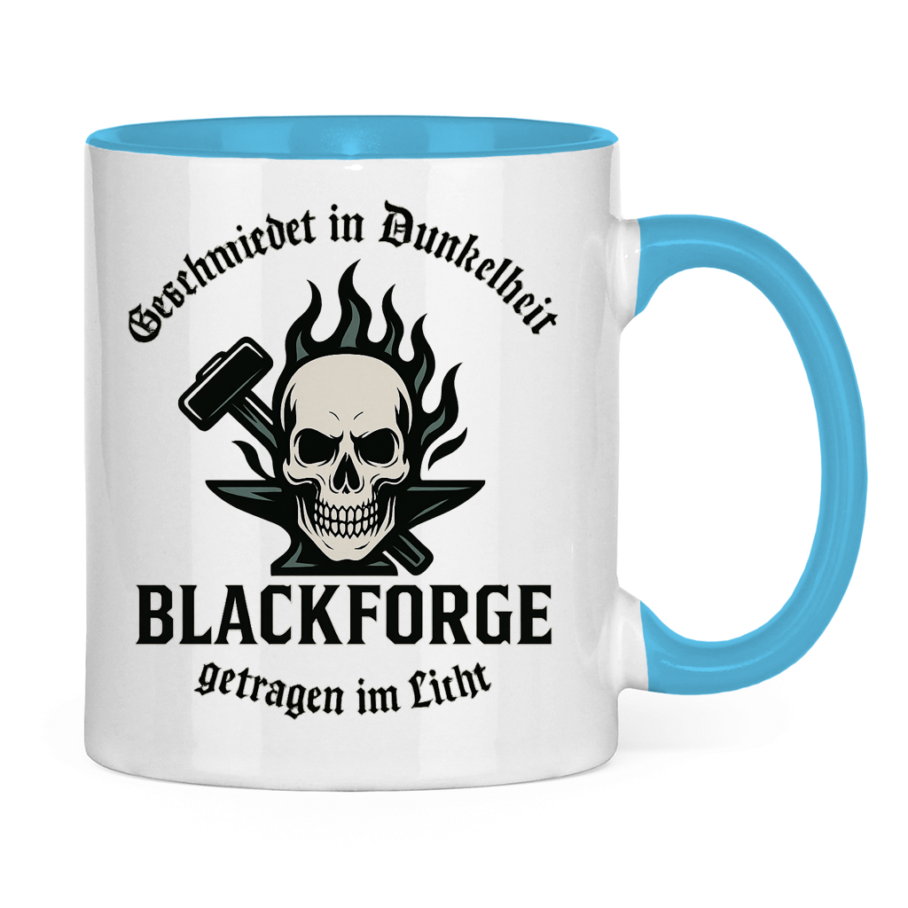 Tasse zweifarbig Logo Slogan Kreis Alt transparent