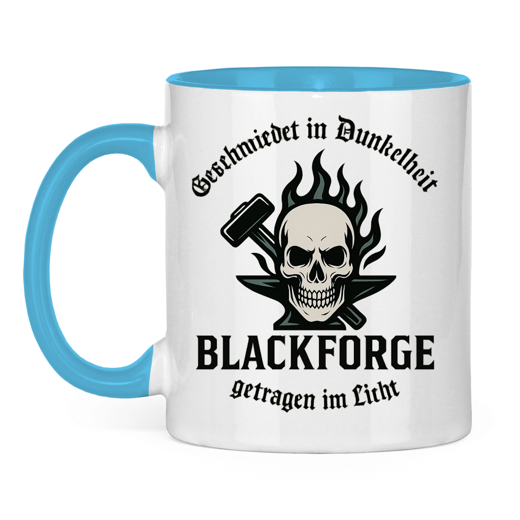 Tasse zweifarbig Logo Slogan Kreis Alt transparent