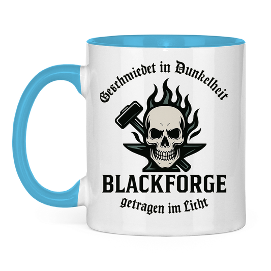 Tasse zweifarbig Logo Slogan Kreis Alt transparent