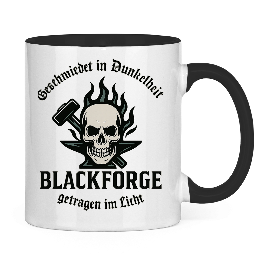 Tasse zweifarbig Logo Slogan Kreis Alt transparent