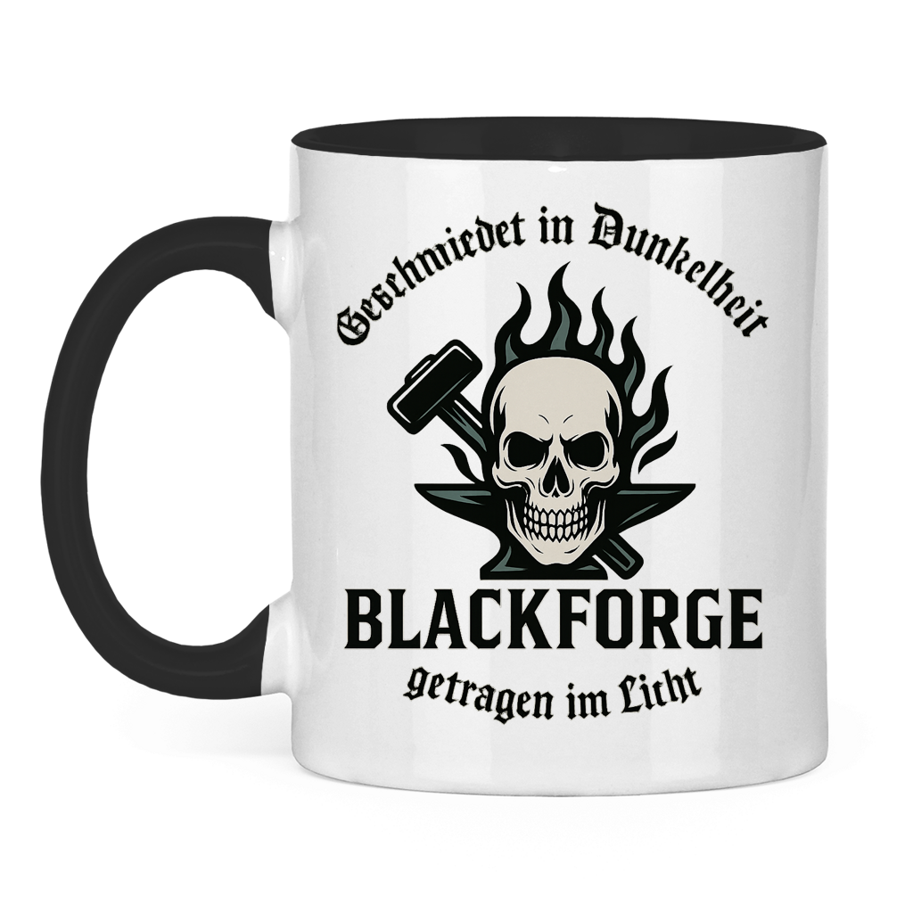 Tasse zweifarbig Logo Slogan Kreis Alt transparent