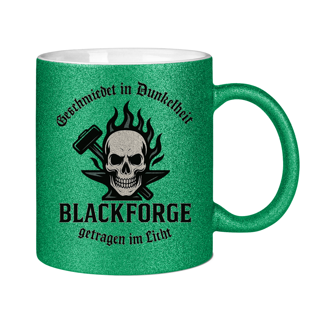 Glitzertasse Logo Slogan Kreis Alt transparent