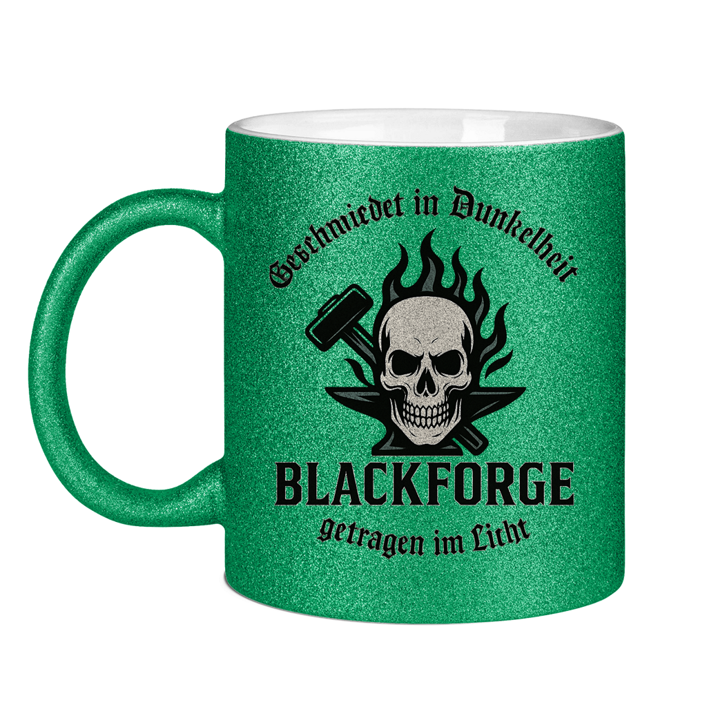 Glitzertasse Logo Slogan Kreis Alt transparent