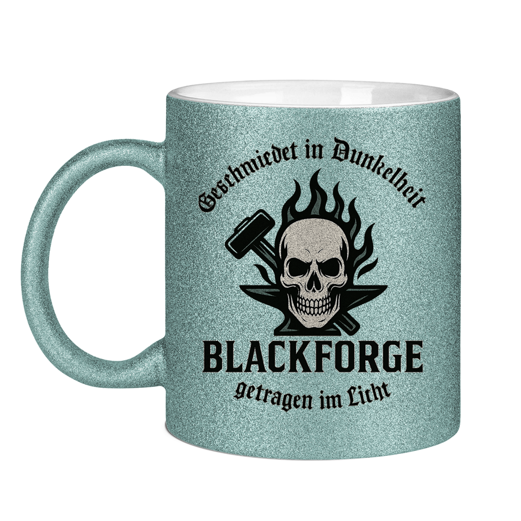 Glitzertasse Logo Slogan Kreis Alt transparent