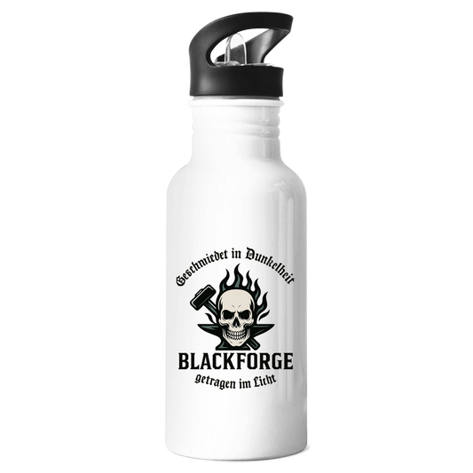 Edelstahl-Trinkflasche Logo Slogan Kreis Alt transparent
