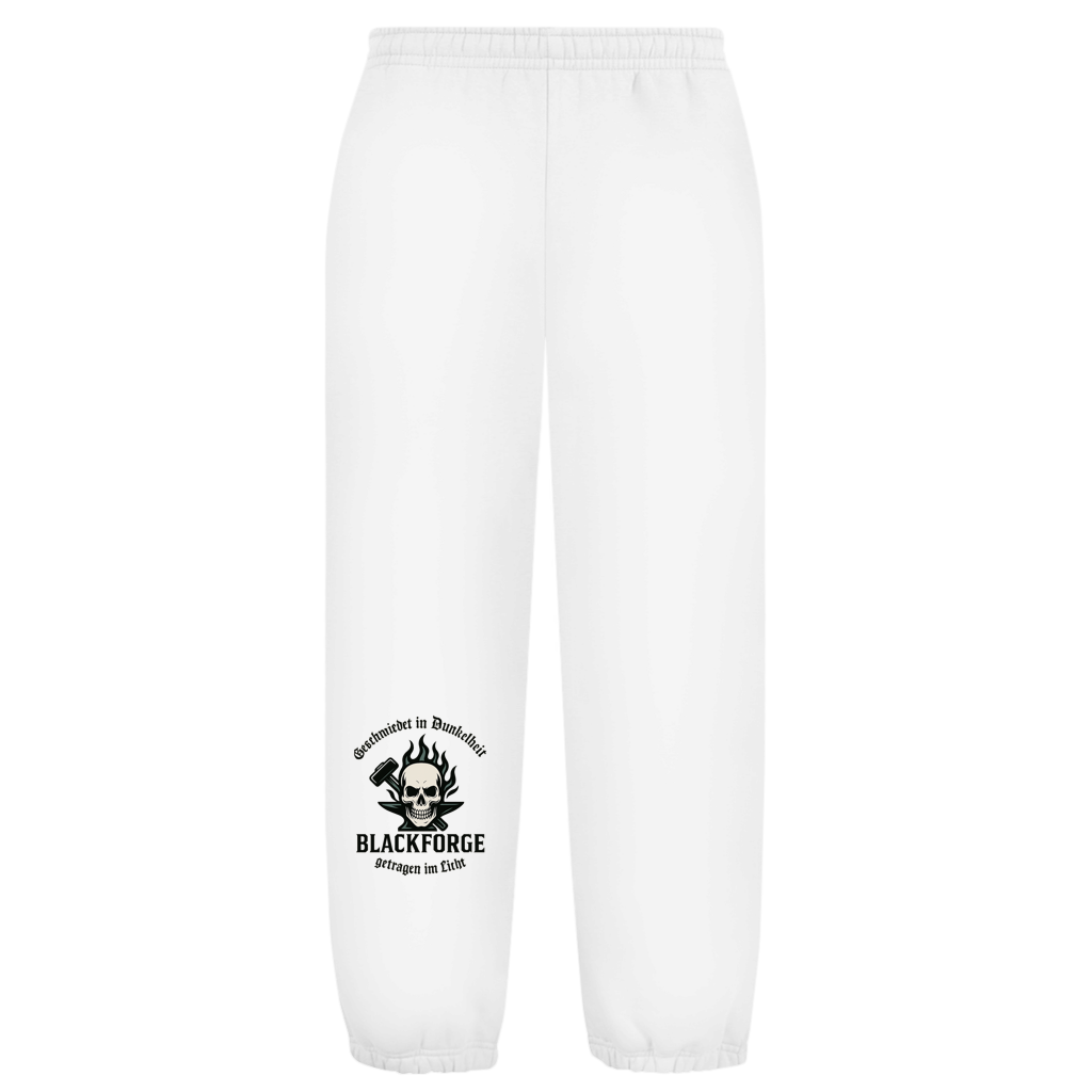 Oversized Fluffy Sweatpants Logo Slogan Kreis Alt