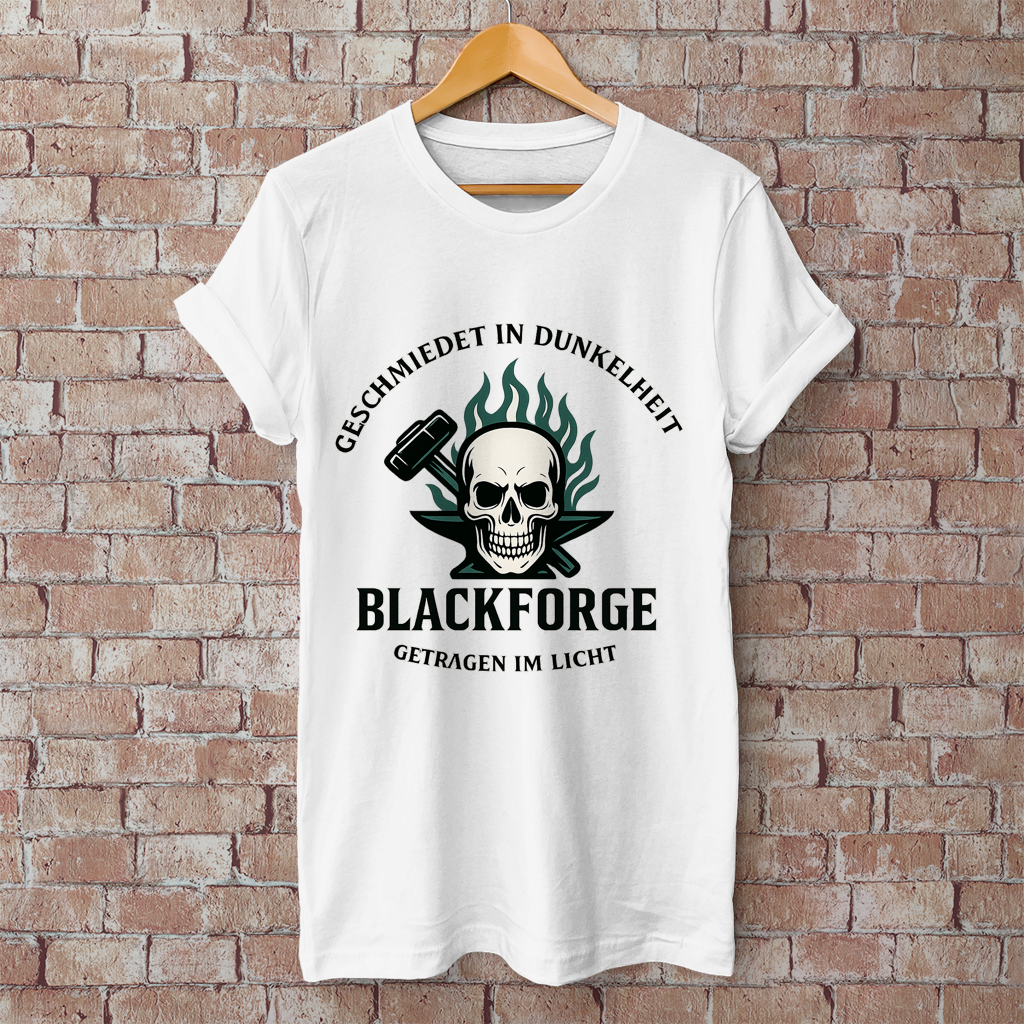 Herren T-Shirt Logo Slogan transparent