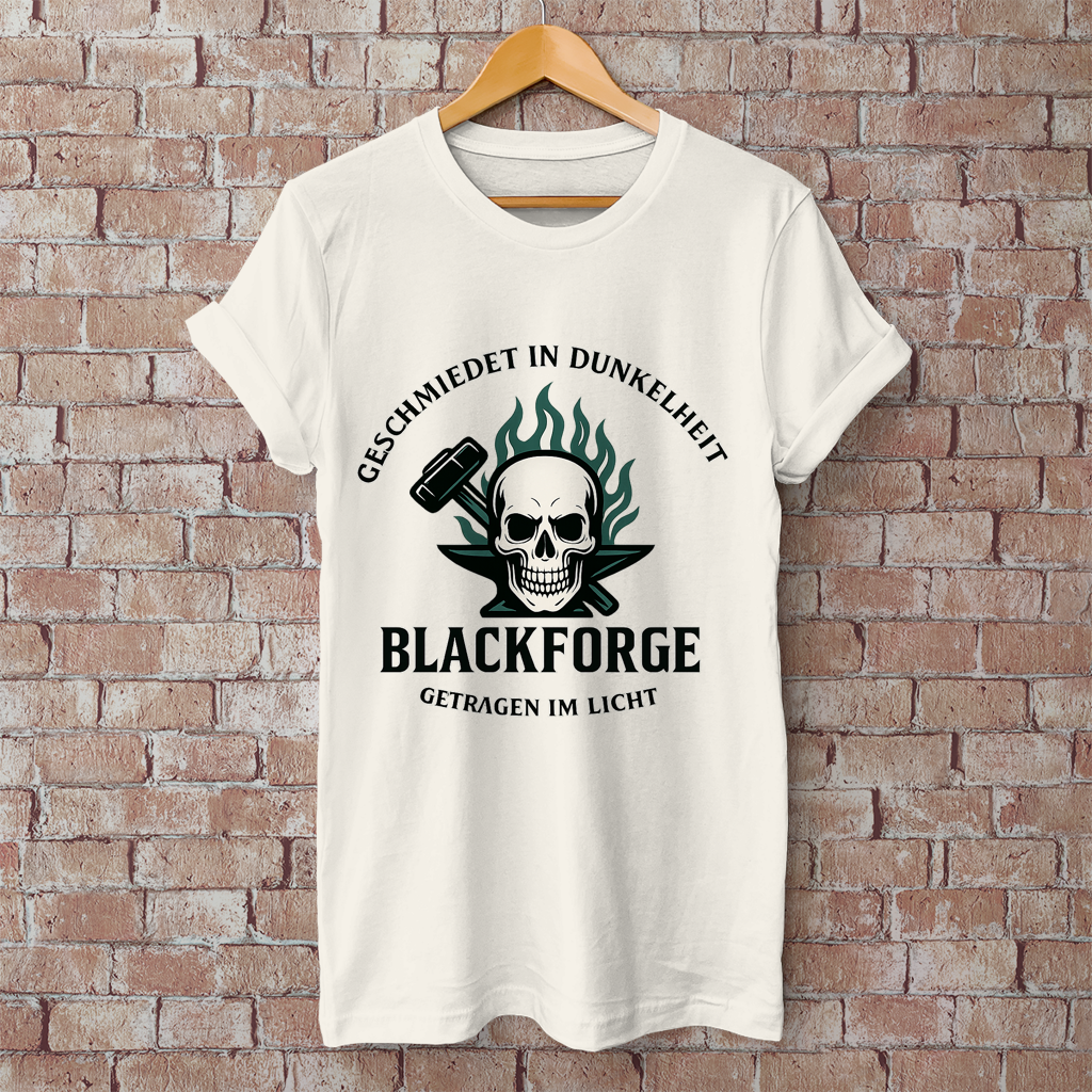 Herren T-Shirt Logo Slogan transparent