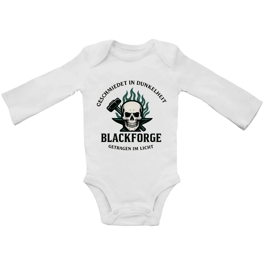 Baby Bio Bodysuite Langarm Logo Slogan transparent