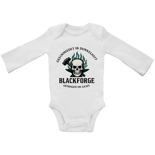 Baby Bio Bodysuite Langarm Logo Slogan transparent