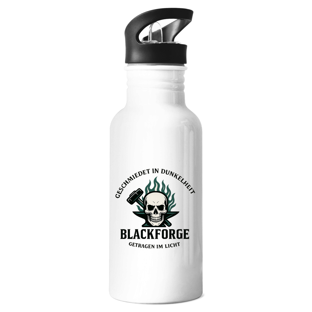 Edelstahl-Trinkflasche Logo Slogan transparent
