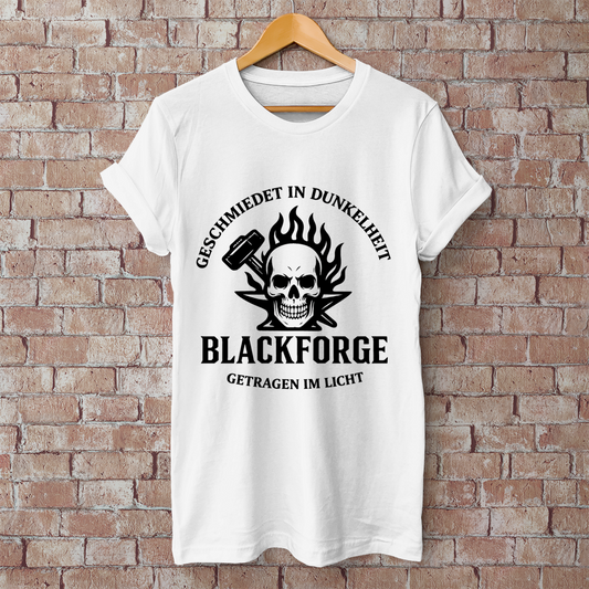 Herren T-Shirt Logo Slogan Kreis  schwarz transparent