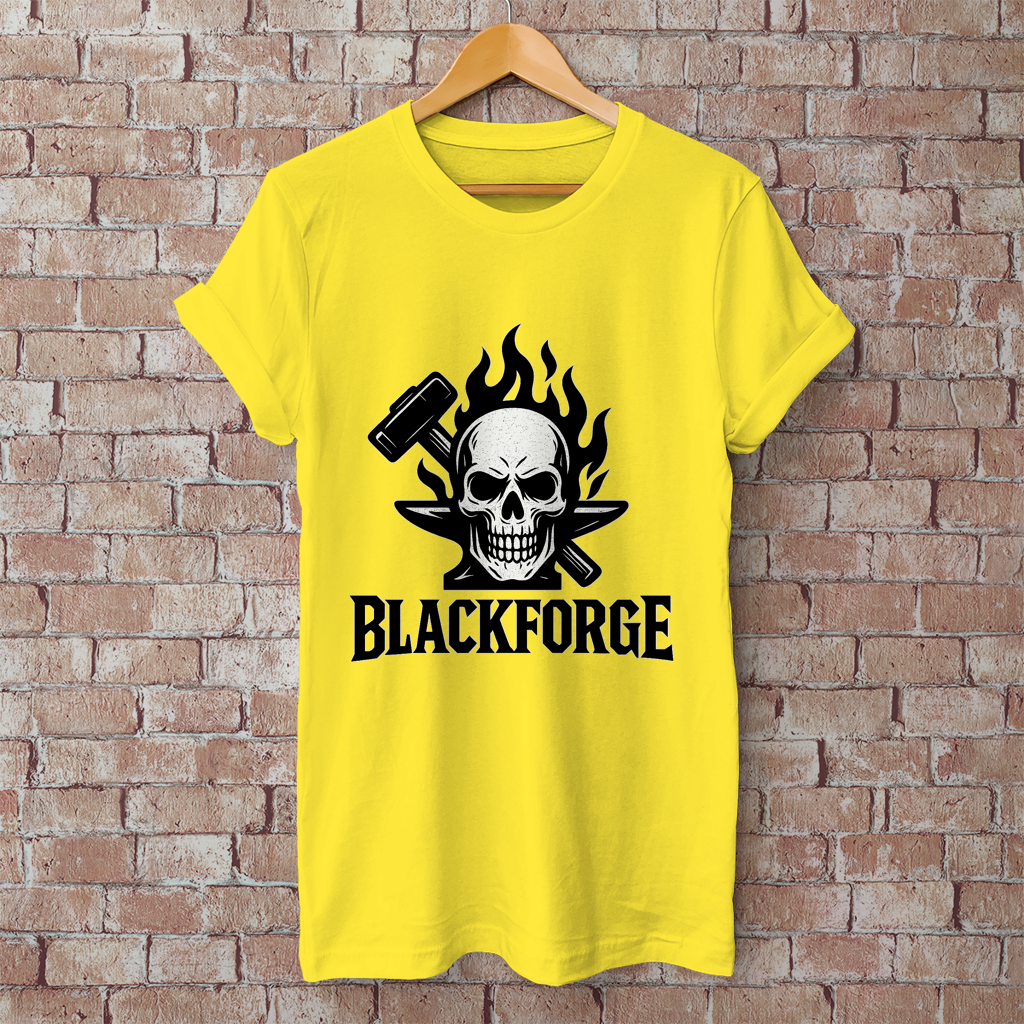 Herren T-Shirt Logo schwarz transparent