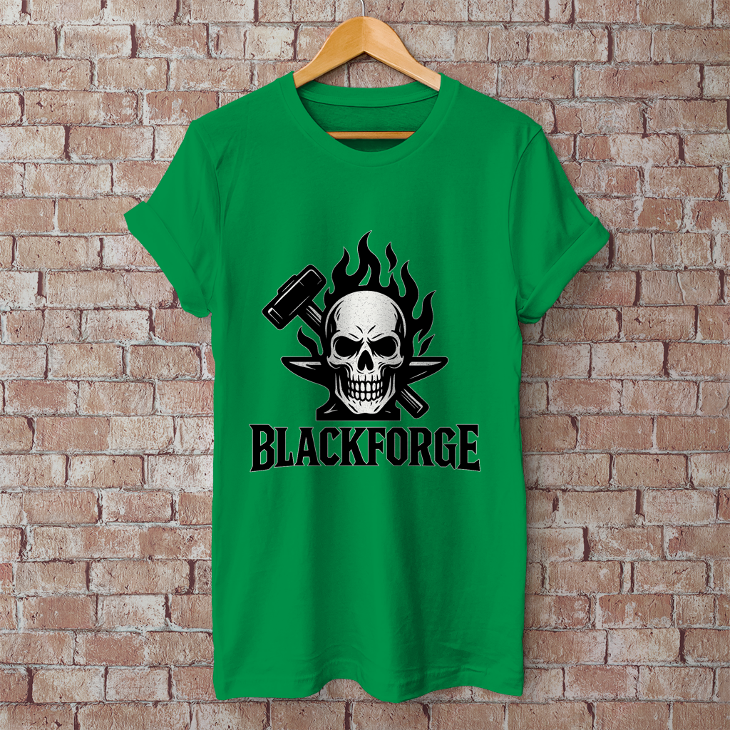 Herren T-Shirt Logo schwarz transparent