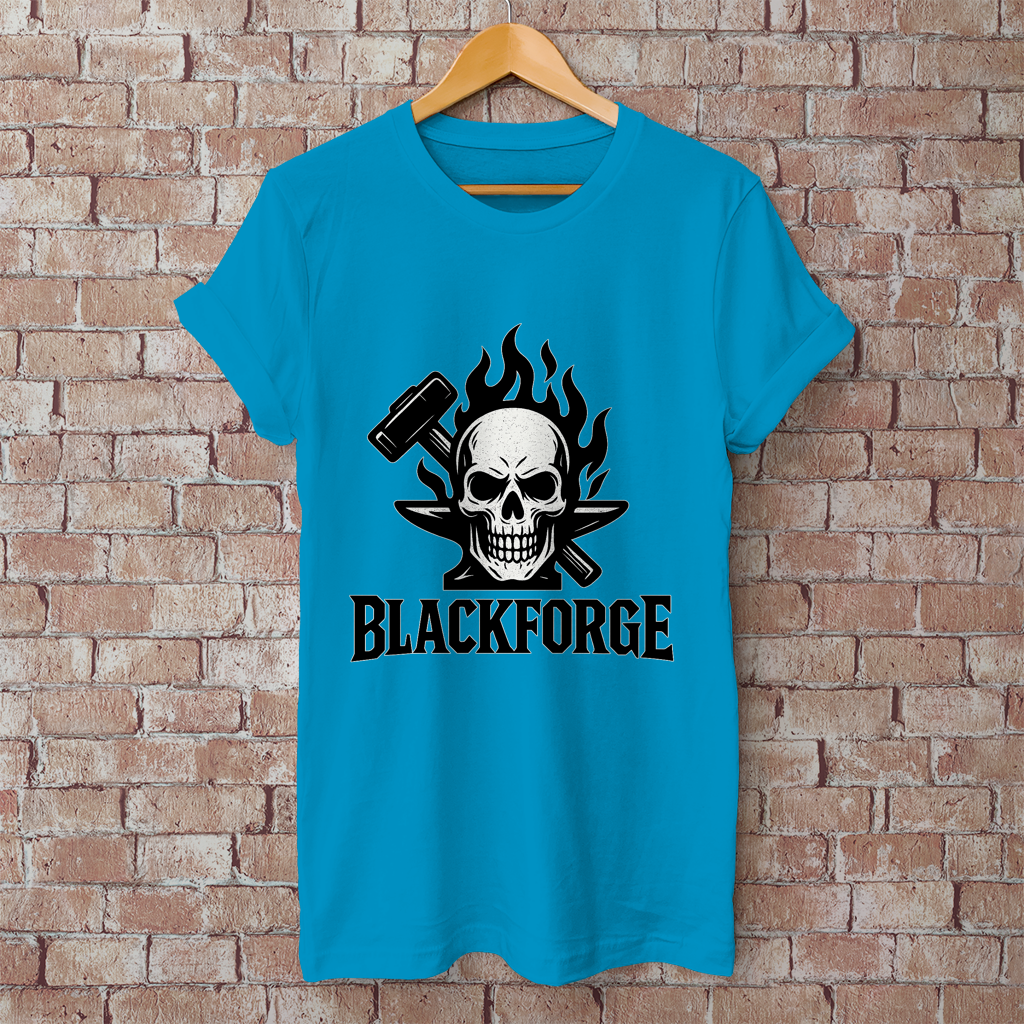 Herren T-Shirt Logo schwarz transparent