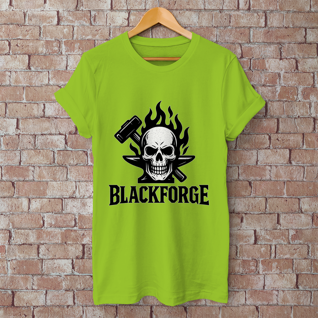 Herren T-Shirt Logo schwarz transparent