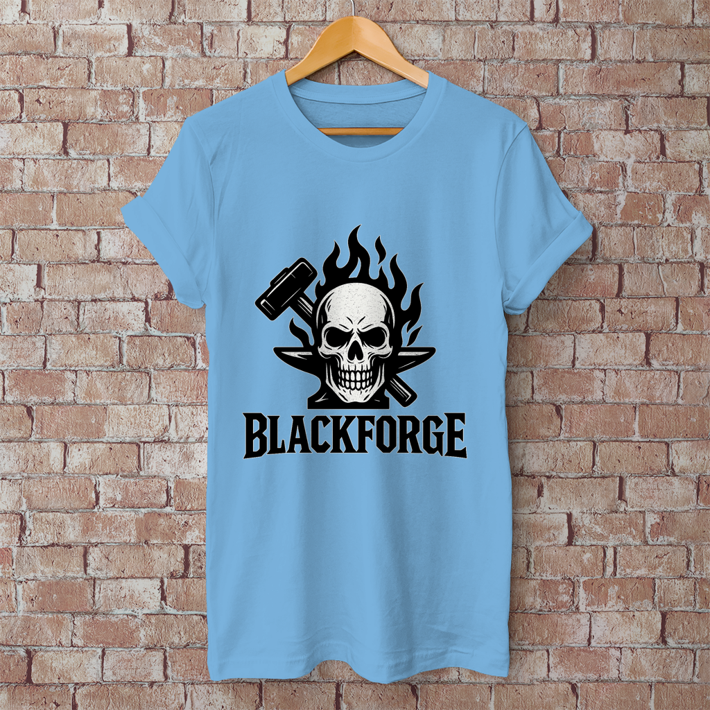Herren T-Shirt Logo schwarz transparent