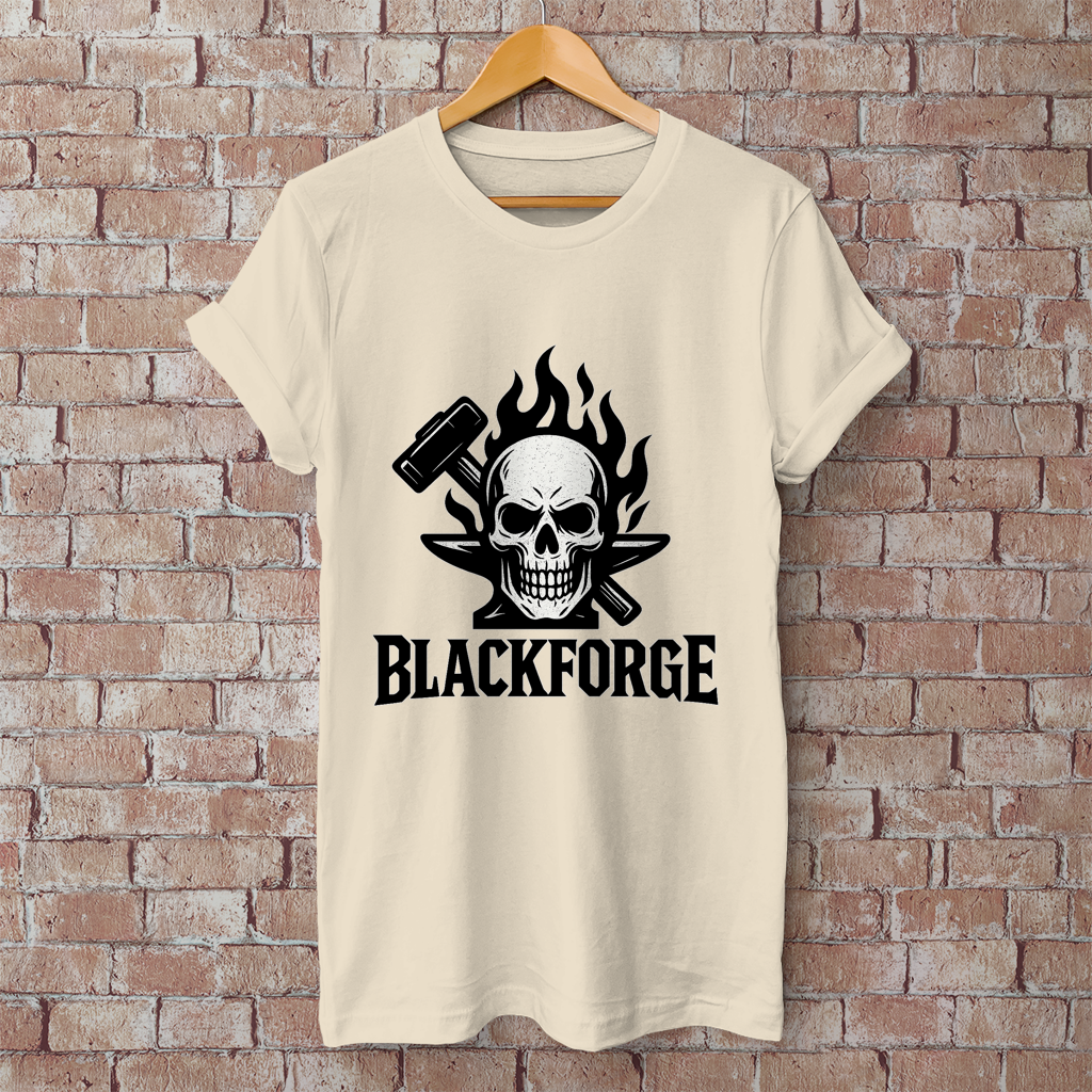 Herren T-Shirt Logo schwarz transparent