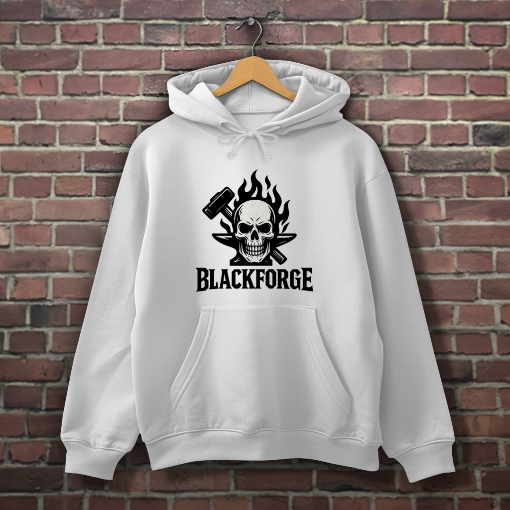 Herren Hoodie Logo schwarz transparent