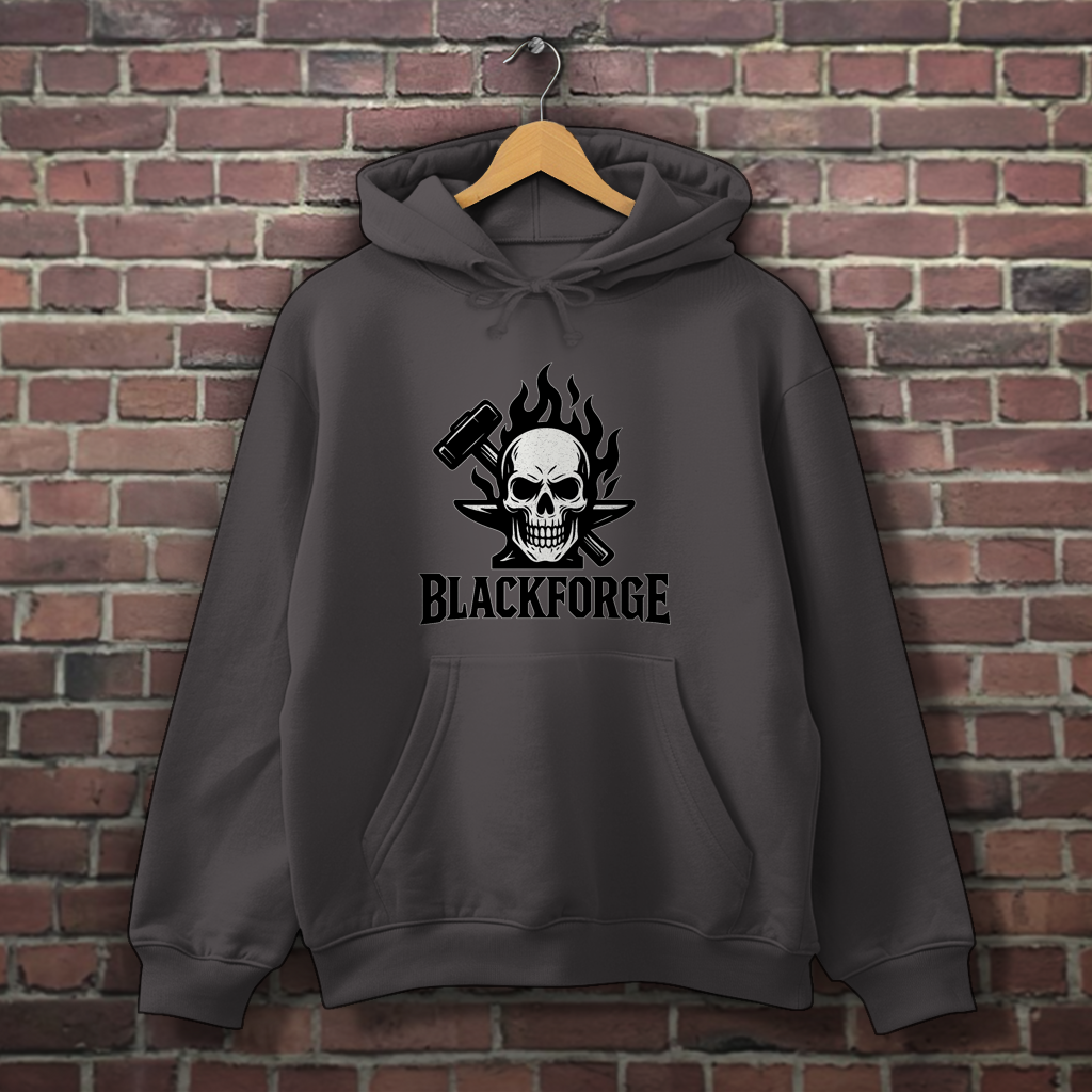 Herren Hoodie Logo schwarz transparent